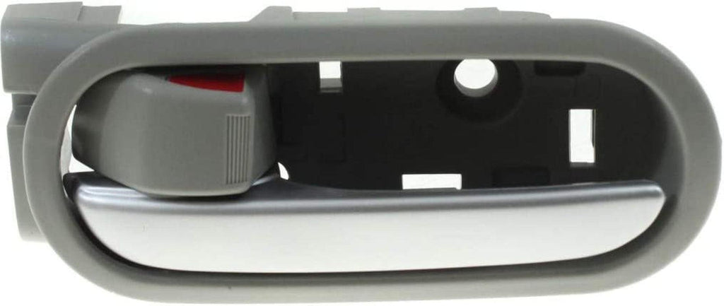 for Mazda 2 Interior Door Handle Front or Rear, Driver Side Gray Bezel with Silver Lever (2011-2014) | with Door Lock Button | Trim:All Submodels | MA1352115 | DL4059330C02