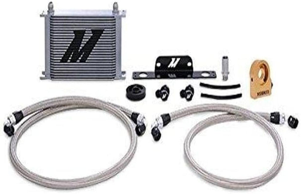 MMOC-CSS-10TSL Oil Cooler Kit Thermostatic Compatible with Chevrolet Camaro SS 2010-2015 Silver
