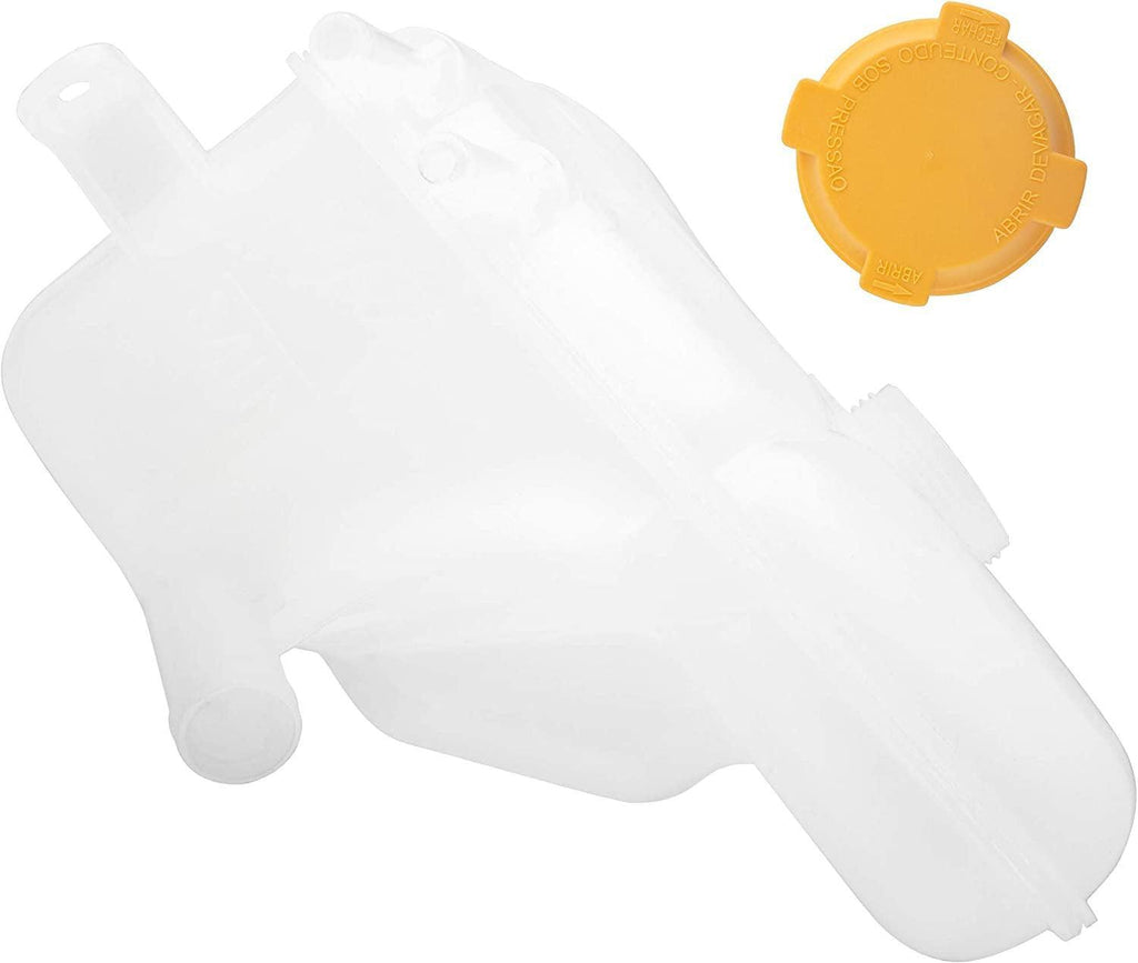 BOXI Coolant Overflow Tank Recovery Bottle Expansion Reservoir with Cap Compatible with Ford Focus 2000 2001 2002 2003 2004 2005 2006 2007 (2.0L & 2.3L Engines ONLY) 3S4Z8A080AC 5S4Z8101AA 603-216
