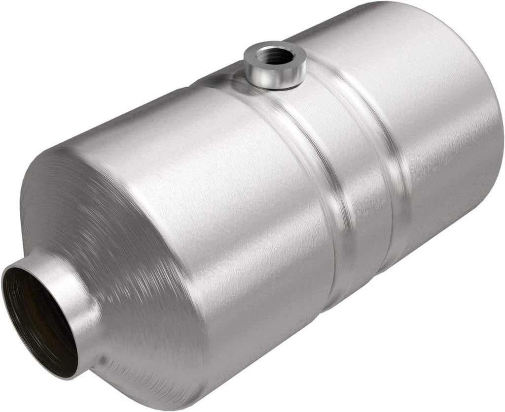 Magnaflow Universal Catalytic Converter California Grade CARB Compliant 5561356 - Stainless Steel 2.5In Inlet/Outlet Diameter, 11In Overall Length, Midbed O2 Sensor - CA Legal Replacement