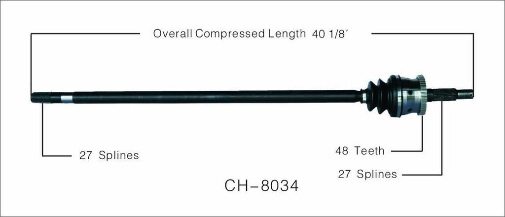 CH-8034 CV Axle Shaft