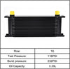 16 Row Oil Cooler Kit Bundle with 330Mm Oil Cooler Mounting Bracket Kit