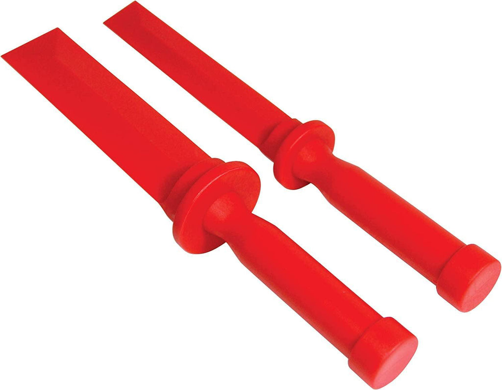 Performance Tool W83199 Plastic Handle Putty Knife Set, 1" and 2" Wide Blades, Re-Sharpenable, High Impact Handle with Hand Guard