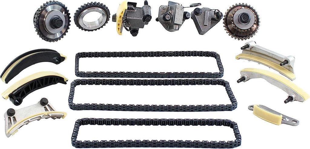 TK3136 Timing Chain Kit for 06-17 Chevrolet, GMC, Suzuki 2.8L-3.6L V6 DOHC Naturally Aspirated, Turbocharged LFX,LFR,LF1,LLT,LAU,N32A,N36A,B284