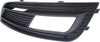 Front, Passenger Side Fog Light Trim Compatible with 2013-2016 Audi A4 and A4 Quattro Textured