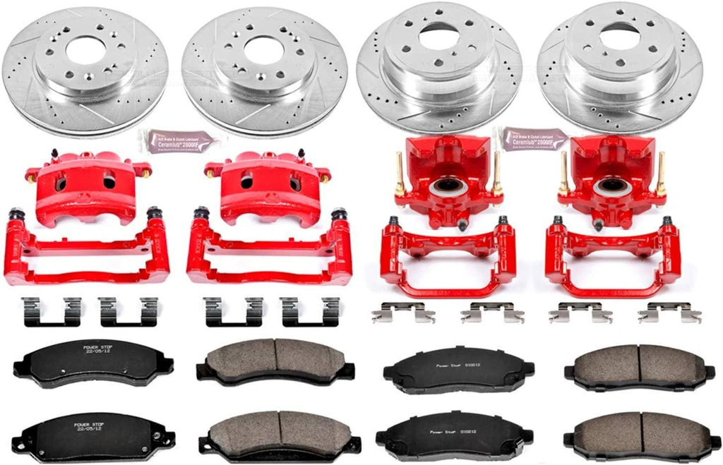 (KC2068) Z23 Evolution Sport Brake Kit with Calipers, Front and Rear