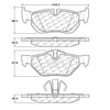 Centric Rear Disc Brake Pad for BMW (102.12670)