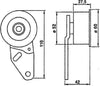 Gold T41061 Manual Timing Belt Tensioner