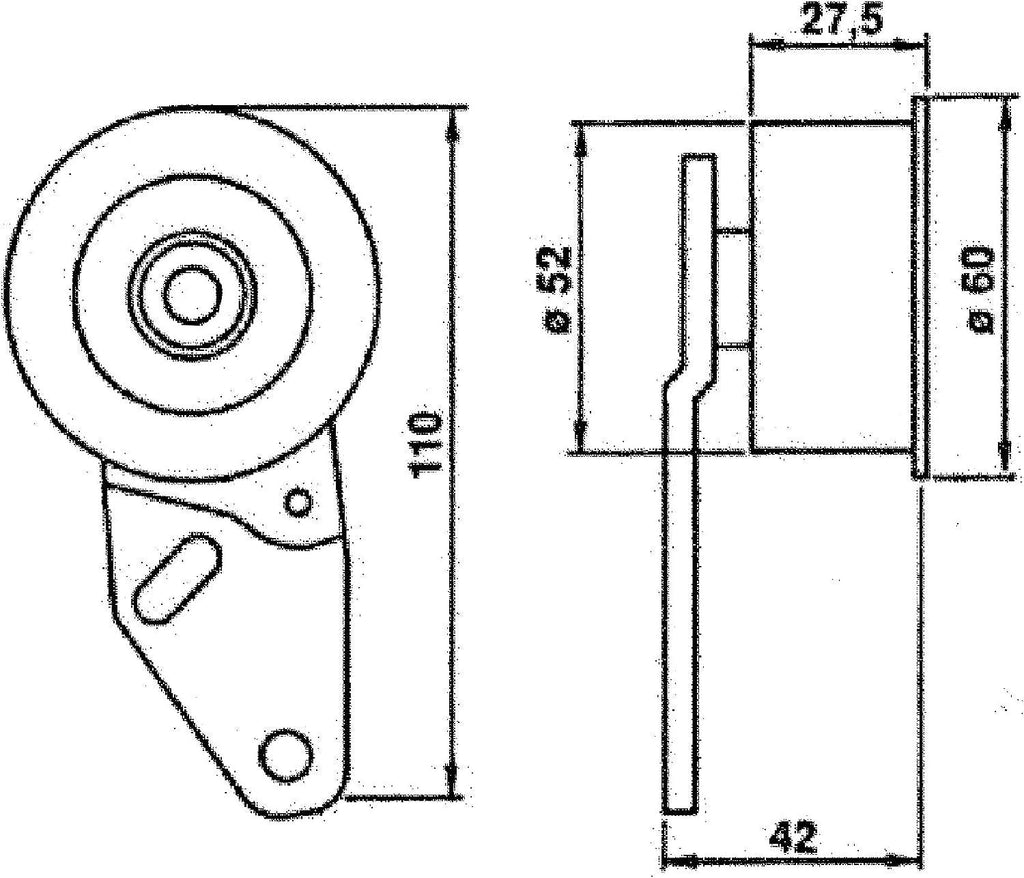 Gold T41061 Manual Timing Belt Tensioner