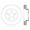 Centric Front Disc Brake Rotor for 09-14 Corolla (121.99064)