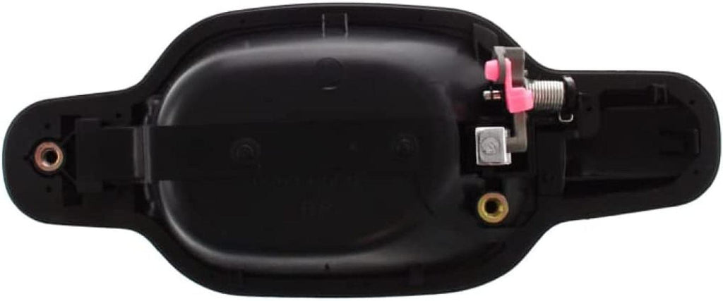 For Chevy Colorado Exterior Door Handle Rear Passenger Side Smooth Black Bezel with Chrome Lever 2004-2012| Trim: LS/LT/WT