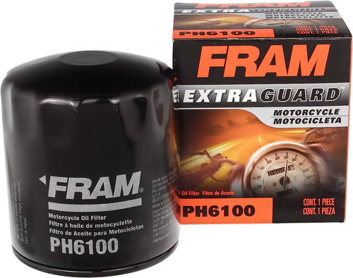 Extra Guard PH6100 Motorcycle Replacement Oil Filter, Fits Select Harley Davidson Models