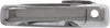 Front Exterior Door Handle Compatible with 2009-2010 Dodge Ram 1500 and 2010 Dodge Ram 2500 / Ram 3500 All Chrome, with Keyhole, Set of 2, Driver and Passenger Side