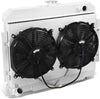 RA+FS-JEEP73-3 3-Row Aluminum Radiator with Fan Shroud Compatible with 1972-1983 CJ5 / 1973-1975 CJ6 / 1974-1975 Cherokee / 1973 Commando
