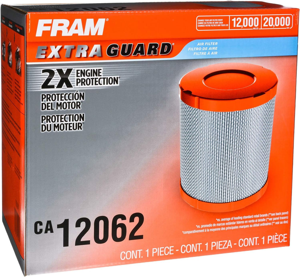 Extra Guard Engine Air Filter Replacement, Easy Install W/ Advanced Engine Protection and Optimal Performance, CA12062 for Select Chevrolet Vehicles