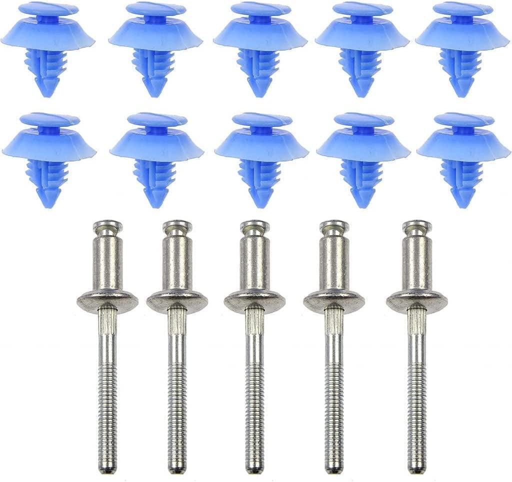 For Ford Taurus 1996-2007 Door Panel Trim Retainer Kit | Nylon and Steel | Replacement for 15218059 | 22621946