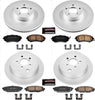 CRK4079 Coated Brake Rotor & Ceramic Brake Pads- Front & Rear
