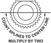 Mfg 401-51219 U-Joint 3/4-36 X 3/4 DD