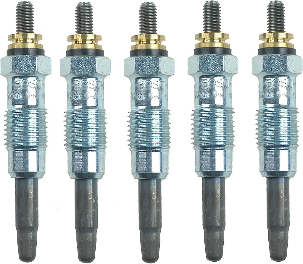 Premium Set of 5 Diesel Glow Plugs for Mercedes Benz W201 190D W124 300D 2.5L L5