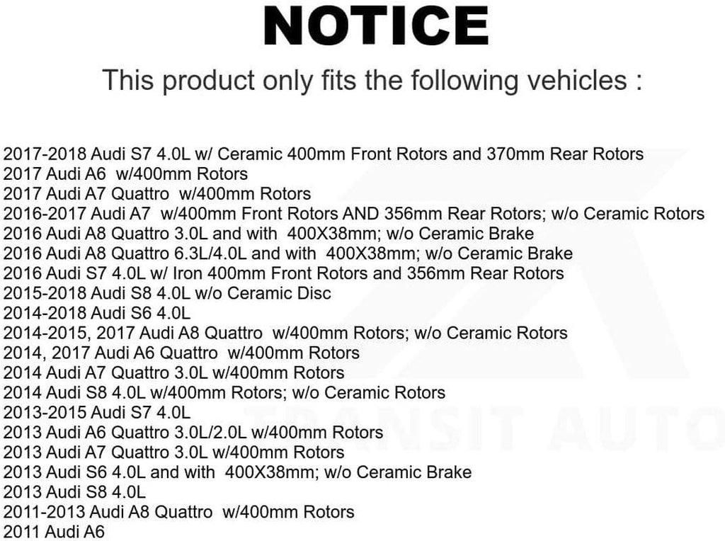 Mpulse Front Disc Brake Pads Wear Sensor SEN-2BWS0015 for Audi A6 Quattro A7 A8 S6 S7 S8