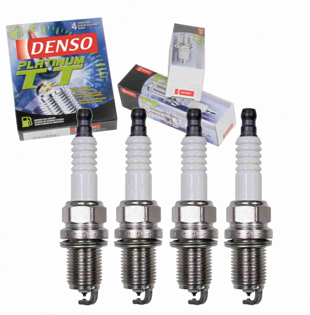 4 Pc DENSO Platinum TT Spark Plugs Compatible with Toyota Camry 2.2L 2.4L L4 1992-2011