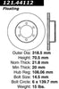 Centric Front Disc Brake Rotor for Tacoma, 4Runner (121.44112)