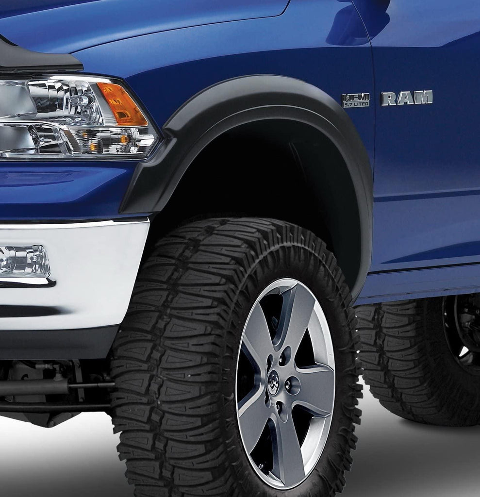751574 Rugged Look Fender Flare Set, Matte Black Finish, Compatible with Select Chevrolet Silverado Models