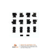 Disc Brake Hardware Kit for Sprinter 2500, 208, 206, Megane, Scenic II H5817Q
