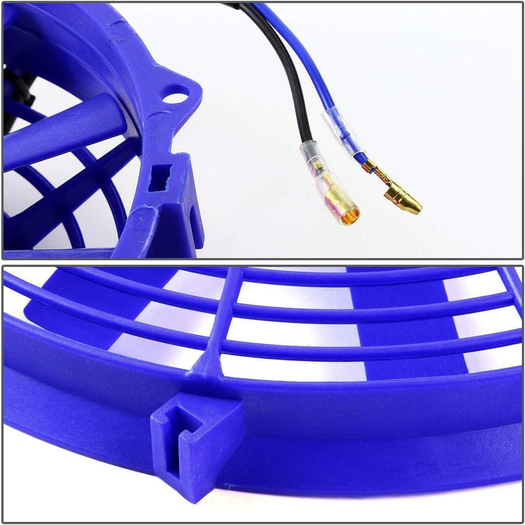 RAF-14-BL+FMK-X2 2Pcs 14" Inch Electric Radiator Cooling Fan Kit (Blue)