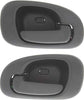 Interior Door Handle Set Compatible with 1998-2004 Dodge Intrepid Rear, Driver and Passenger Side Textured Black Sedan