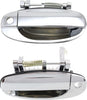Front Exterior Door Handle Compatible with 2004-2006 Chevrolet Aveo and 2009-2011 Chevrolet Aveo5, Set of 2, Driver and Passenger Side, Chrome