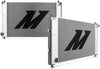 MMRAD-MUS-97B Bracketed Aluminum Radiator Compatible with Ford Mustang Manual 1997-2004 Silver