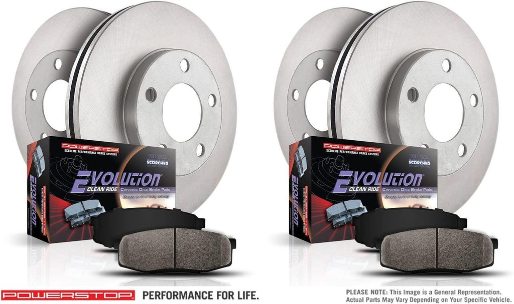 KOE5516 Autospecialty Front and Rear Replacement Brake Kit-Oe Brake Rotors & Ceramic Brake Pads