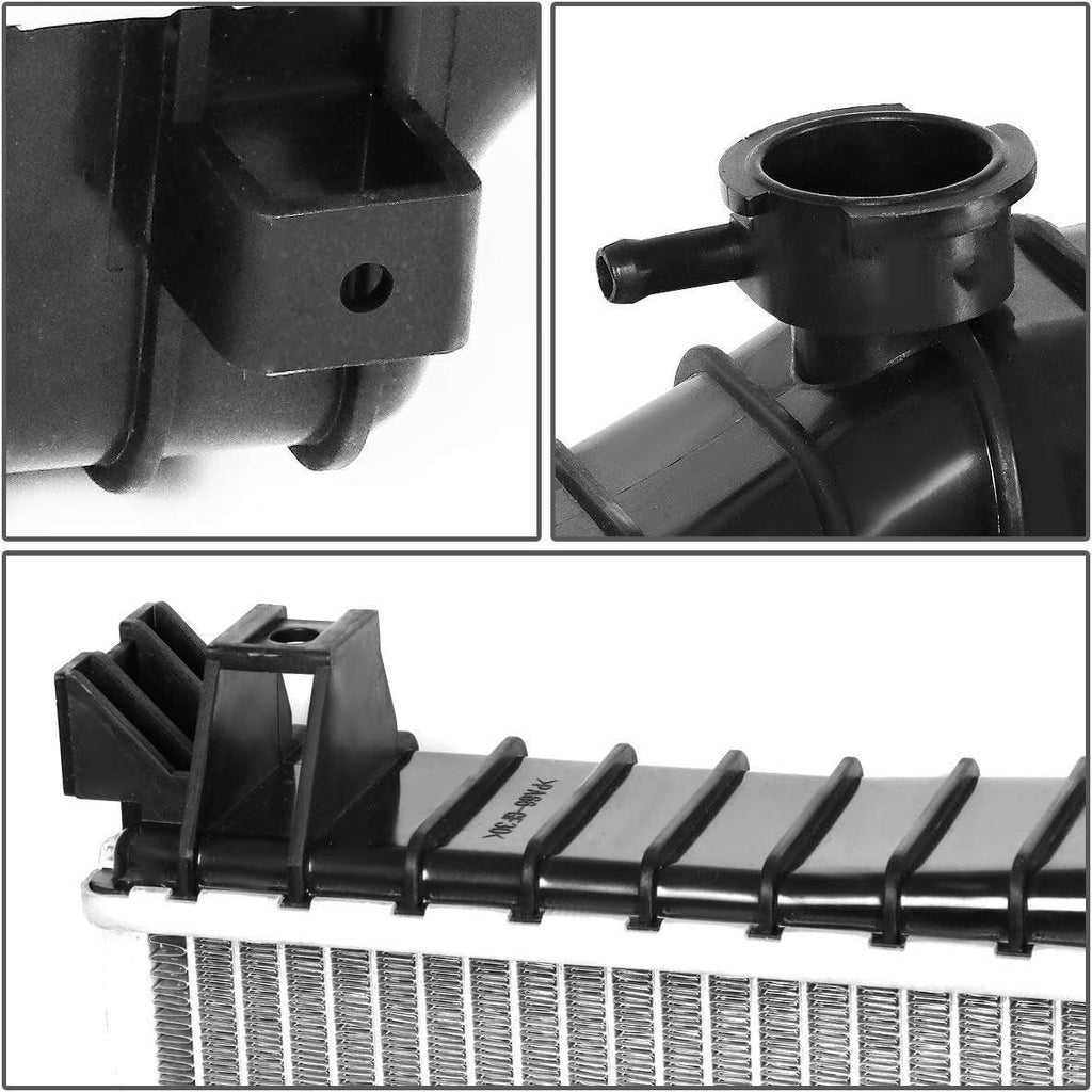 OEM-RA-2952 OE Style Aluminum Cooling Radiator Compatible with 07-10 Explorer 4.0 4.6 AT,23-1/16" W X 24" H X 1-7/16" D,1-1/2" Inlet / 1-1/2" Outlet