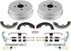 KOE15303DK Autospecialty Rear Replacement Brake Kit-Oe Brake Drums & Ceramic Brake Pads