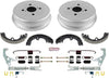 KOE15303DK Autospecialty Rear Replacement Brake Kit-Oe Brake Drums & Ceramic Brake Pads