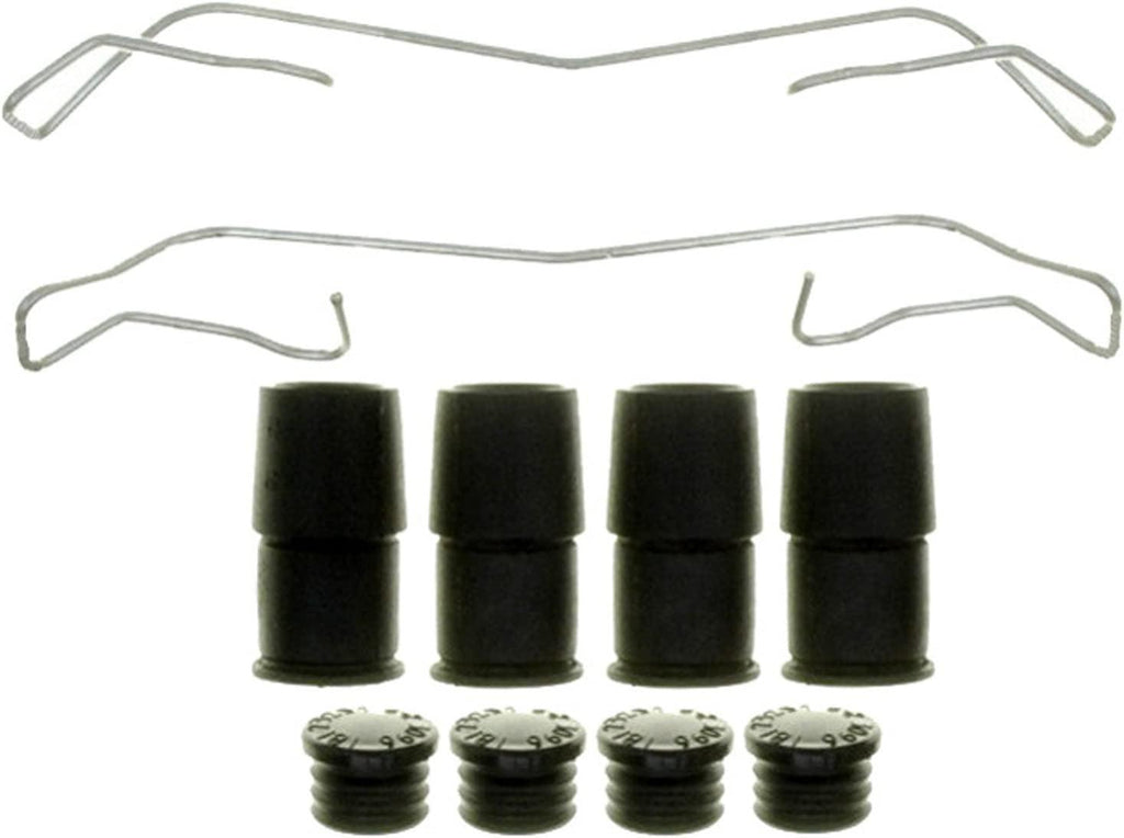 Gold 18K2056X Front Disc Brake Caliper Hardware Kit with Springs, Bushings, and Caps