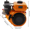 Diesel Engine 196CC Vertical 4-Stroke Diesel Engine Manual Start Single Cylinder Engine 2200KW