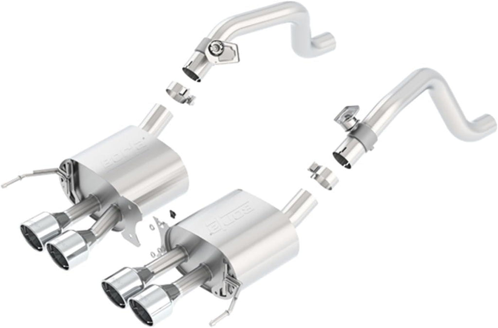 11862 S-Type Rear Section Exhaust System (With AFM Valves, round Intercooled Tips)