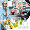 4 Pcs Portable Aluminum Alloy Key Ring Metal Shopping Trolley Tokens Unisex Gift Keyrings Decorations for Men Women Shopping Cart Grocery Shopping Trolleys