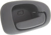 Interior Door Handle Set Compatible with 1998-2004 Dodge Intrepid Rear, Driver and Passenger Side Textured Black Sedan