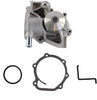 DNJ WP706 1 Outlet Thermostat Mounted Vertical Water Pump for 1990-2006 Subaru Baja Forester Impreza Legacy Outback 1.8L 2.2L 2.5L DOHC SOHC H4 16V EJ222 EJ223