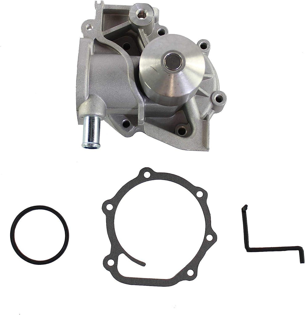 DNJ WP706 1 Outlet Thermostat Mounted Vertical Water Pump for 1990-2006 Subaru Baja Forester Impreza Legacy Outback 1.8L 2.2L 2.5L DOHC SOHC H4 16V EJ222 EJ223
