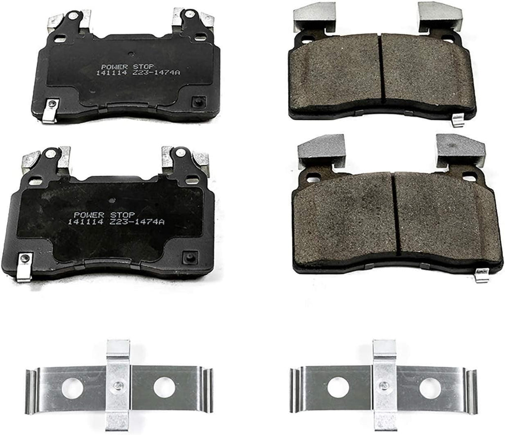 17-1474A, Z17 Front Ceramic Brake Pads with Hardware