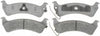 Silver 14D666M Semi-Metallic Rear Disc Brake Pad Set with Wear Sensor