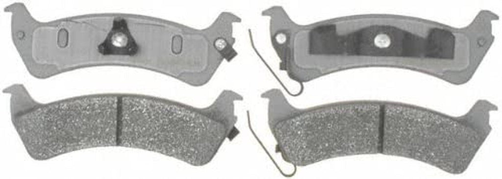 Silver 14D666M Semi-Metallic Rear Disc Brake Pad Set with Wear Sensor