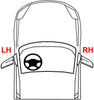 Exterior Door Handle Compatible with 2006-2012 Kia Sedona, Fits 2007-2008 Hyundai Entourage Rear, Passenger Side - Side Sliding Door Partslink HY1521116