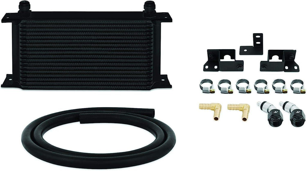 MMTC-WRA-07BK Transmission Cooler Compatible with Jeep Wrangler JK 2007-2017 Black