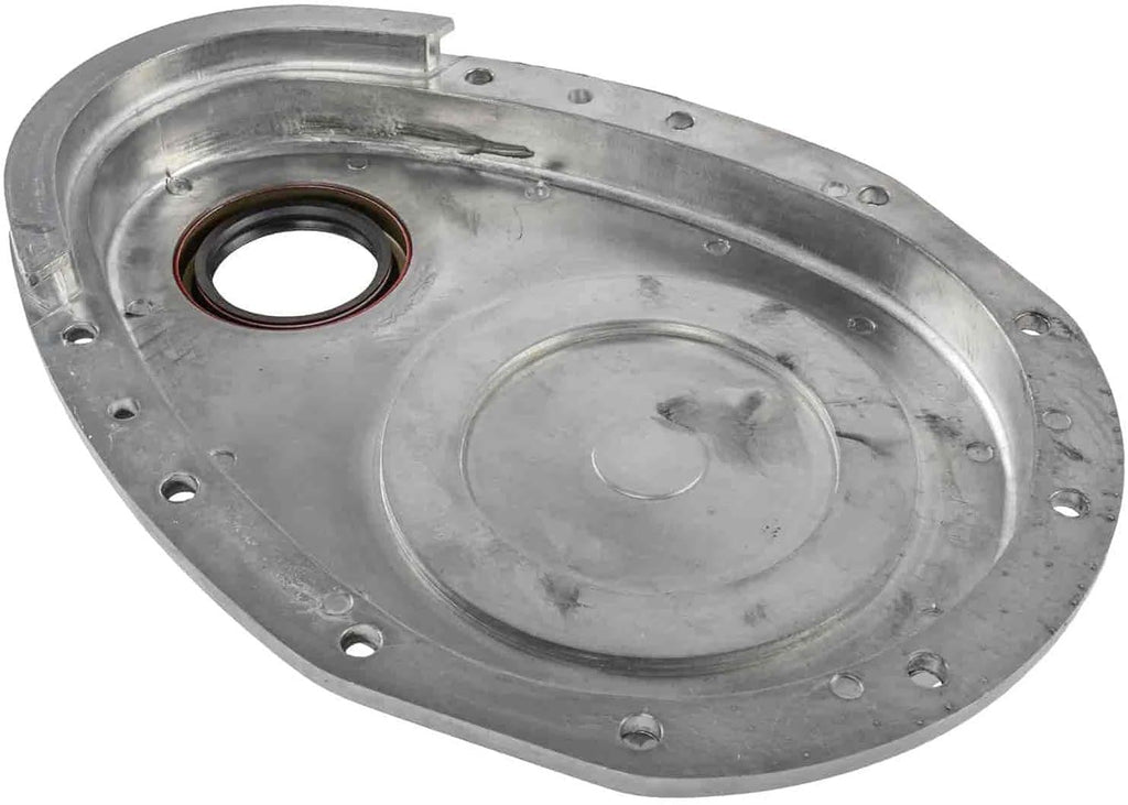 Timing Cover | Fits 1956-1986 Small Block Chevy Engines | Polished Cast Aluminum | Includes Timing Cover, Timing Cover Gasket, Water Pump Gaskets, and Timing Cover Bolts