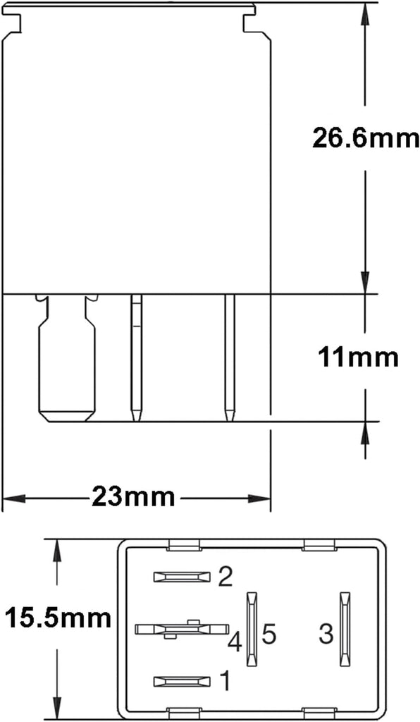 HELLA 965453041 Micro 10/20 Amp SPDT Relay